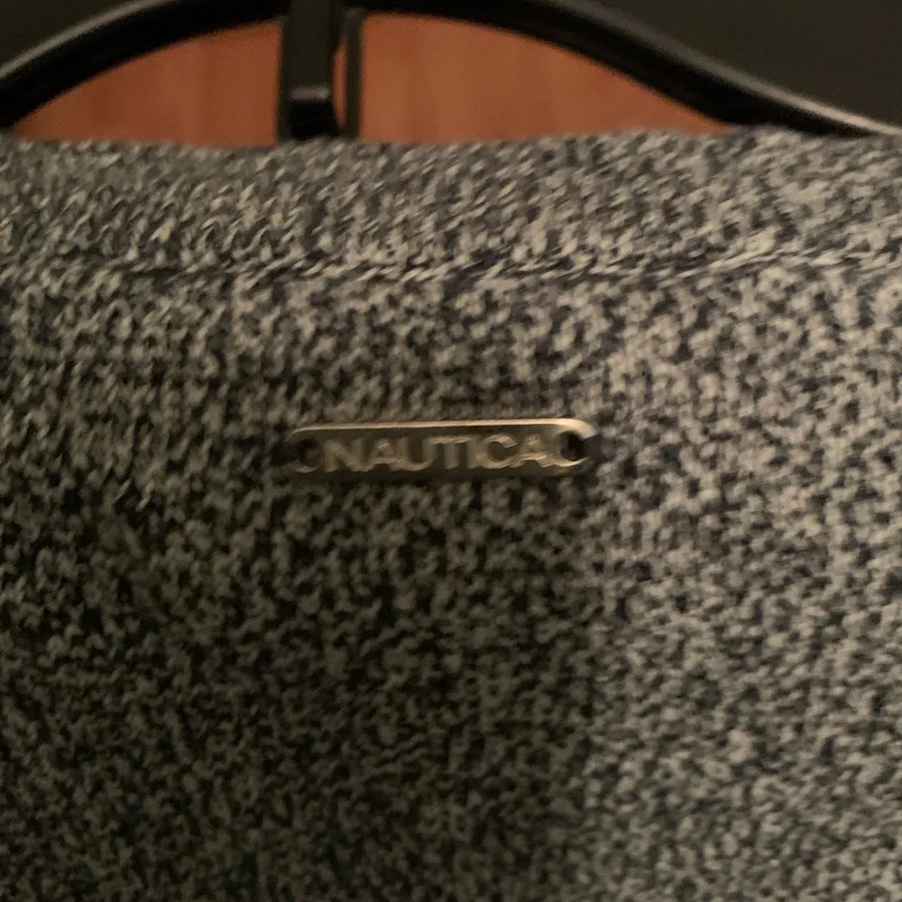 Women’s sweater size small in black and white tweed. By Nautical. - Picture 3 of 8
